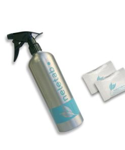 BOTELLA ALUMINIO 750ML + PASTILLA LIMPIADOR ESPEJOS Y VENTANAS