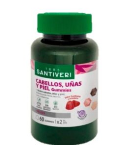 Alternative view of GUMMIES MASTICABLES CABELLOS, UÑAS Y PIEL SABOR FRAMBUESA Y ARANDANO 60 UDS