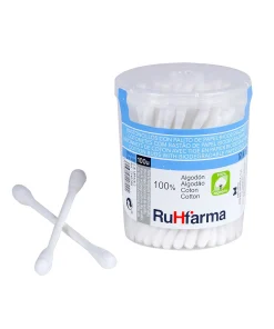 Bastoncillos de oído RuHfarma 100% algodón