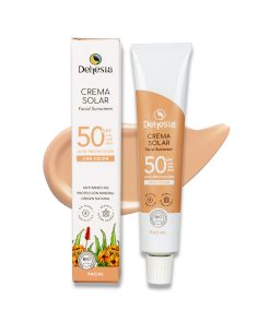 Alternative view of Crema Facial Solar SPF 50 con Color BIO, 30ml. Dehesia