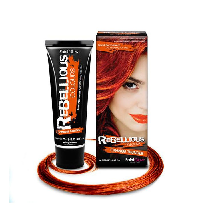 Tinte Cabello Semipermanente Orange Thunder Rebellious, 70 ml.