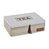Alternative view of Caja Infusiones Madera 24x10x7,5 Natural Blanco